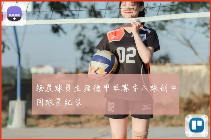 杨晨球员生涯德甲单赛季八球创中国球员纪录